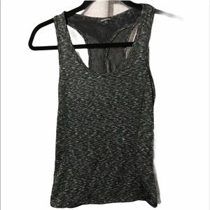 AMBIANCE workout tank top black mesh back small